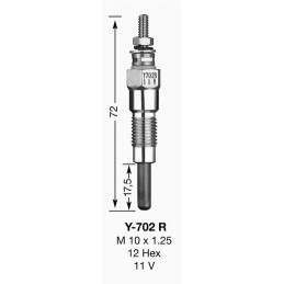 GLOW PLUG Y702R UT - NGK - Spark plug and suppressor - Jardinaffaires 