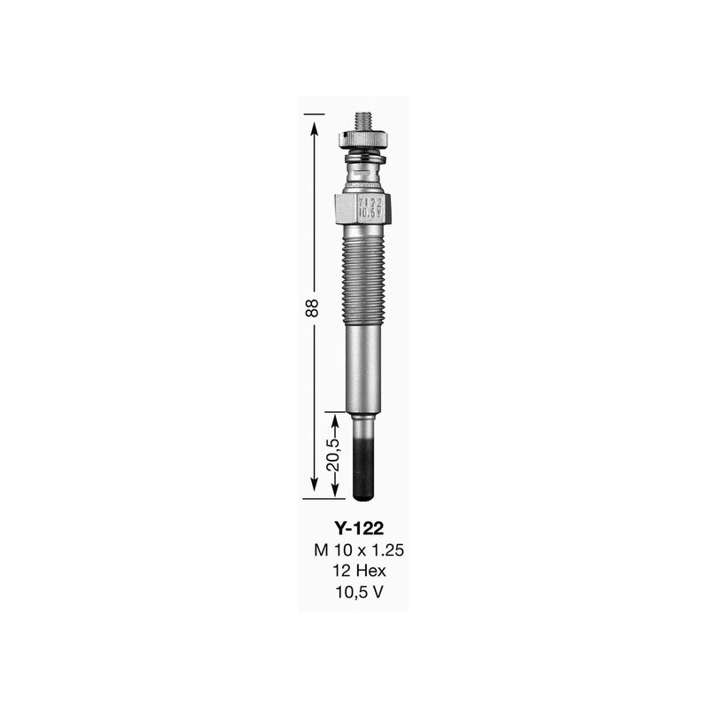GLOW PLUG Y122 UT