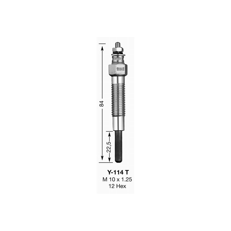 BOUGIE DE PRECHAUFFAGE Y114T UT