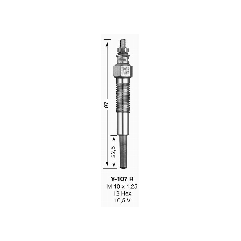BOUGIE DE PRECHAUFFAGE Y107R UT