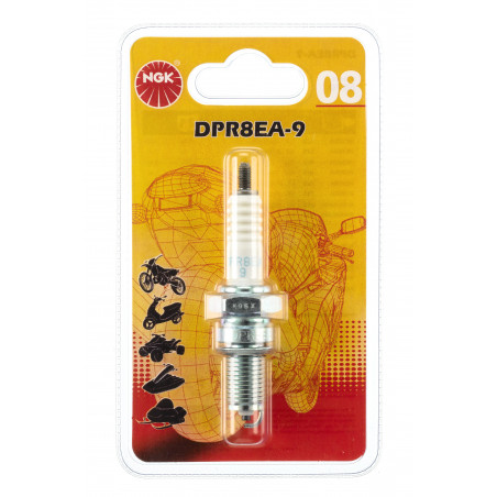 KERZE DPR8EA9BL BL12RNO8 BLISTER - NGK - Kerze und Unterdrücker - Jardinaffaires 