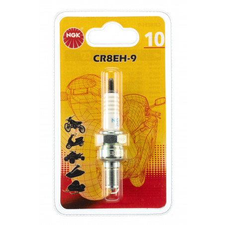 CANDLE CR8EH9BL BL12RNO10 BLISTER - NGK - Candle and suppressor - Jardinaffaires 