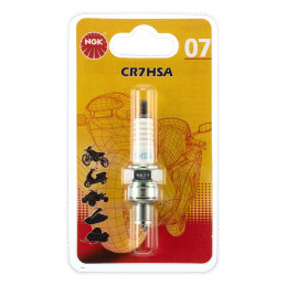 CANDLE CR7HSABL BL12RNO7 BLISTER - NGK - Candle and suppressor - Jardinaffaires 