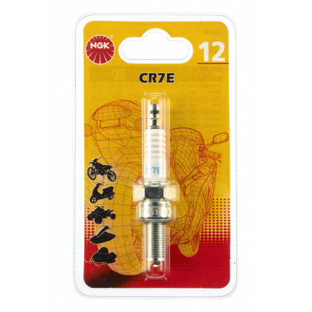 CANDLE CR7EBL BL12RNO12 BLISTER - NGK - Candle and suppressor - Jardinaffaires 