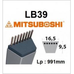 Courroie LB39 MITSUBOSHI - MITSUBOSHI - Courroie tondeuse - Jardin Affaires