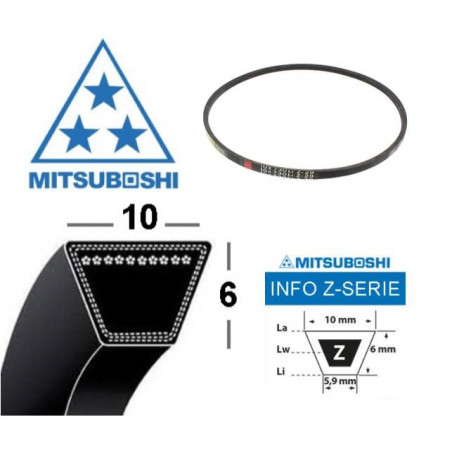 Courroie Z36 MITSUBOSHI - MITSUBOSHI - Courroie tondeuse - Jardin Affaires