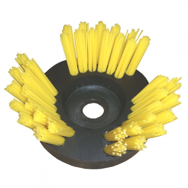 Soft weeding brush with Rislan bristles for brush cutter Soft weeding brush with Rislan bristles for brush cutter