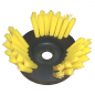 Soft weeding brush with Rislan bristles for brush cutter Soft weeding brush with Rislan bristles for brush cutter
