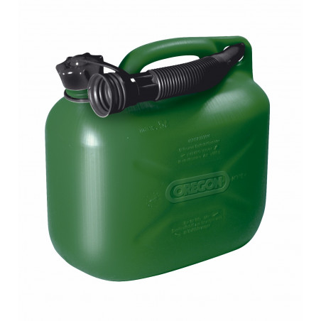 Galão de gasolina verde de 5 litros com bico OREGON