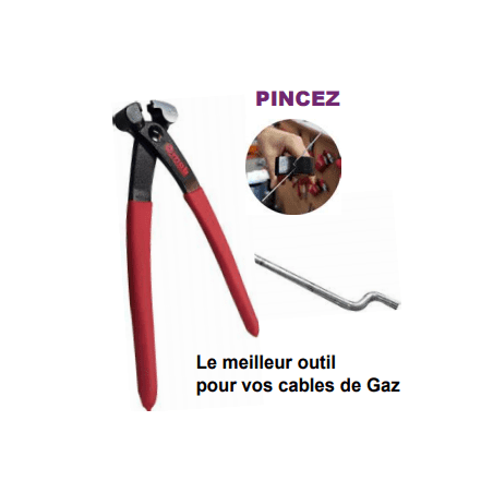 Pince en Z pour commande de gaz