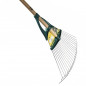 Rasenbesen Xfil mit 20 Stahlzinken und 150 cm Holzstiel - LEBORGNE