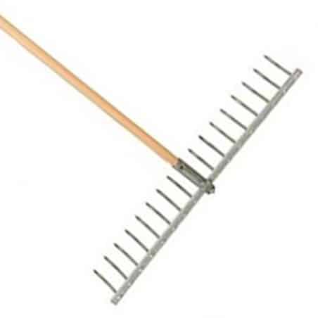 POLET Râteau 76cm Aluminium 17 dents Em bois 1m50 - POLET - Râteau de jardin - Jardin Affaires