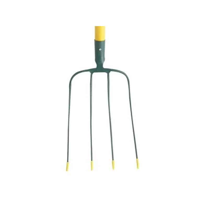 4-prong manure fork with compositube handle LEBORGNE