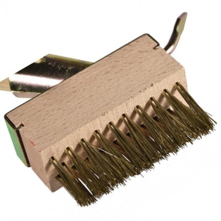 POLET Brosse rainure + racloir Em bois 1m50