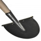 POLET Kantafsteker halfrond 25x14 Houten steel 95 cm