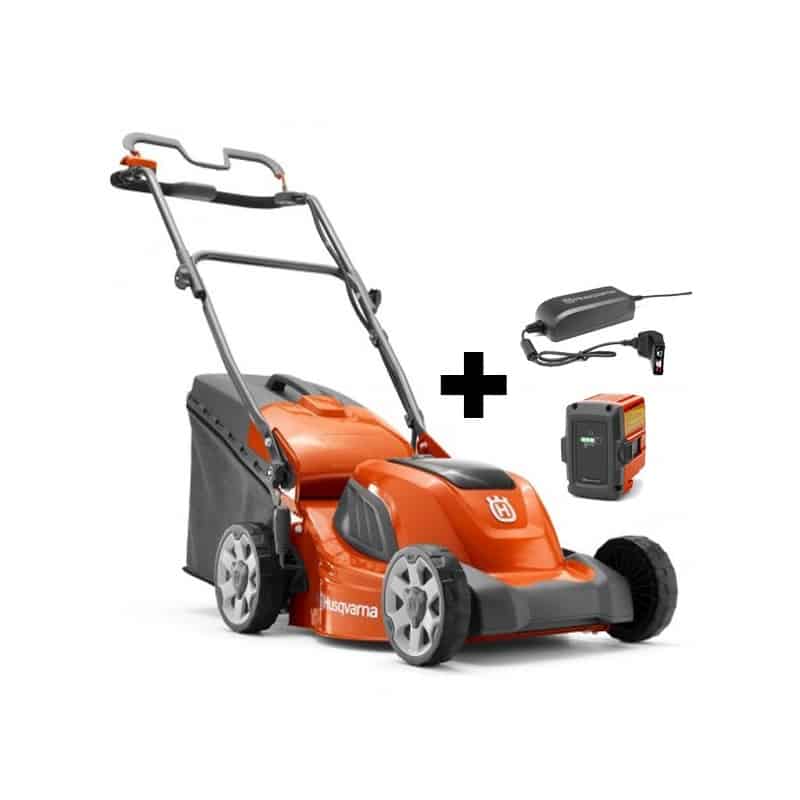 PACK LC141Li HUSQVARNA tondeuse + chargeur QC80 + Batterie BLi20 pas