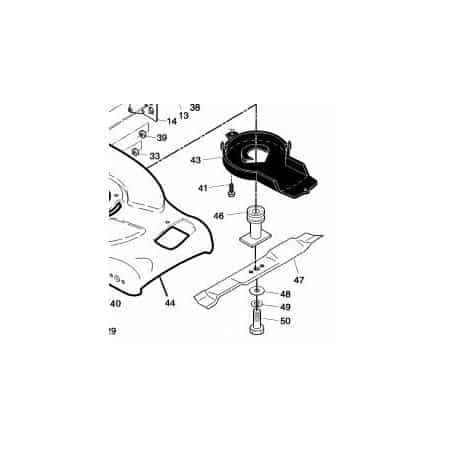 Cuchilla cortacésped Muching 53cm HUSQVARNA - MC CULLOCH - JONSERED - CRAFTSMAN 406712 - 165833 - 159267 - 175052 - 199377