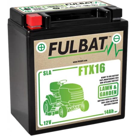 Batterie pour autoportée FTX 16 Fulbat 550763 14.7Ah et 12V - FULBAT - Batterie - Jardin Affaires