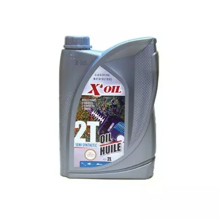 Bidon huile moteur 2 temps semi-synthèse 2 litres - JARDIN AFFAIRES - Lubrifiant & huile - Jardin Affaires 