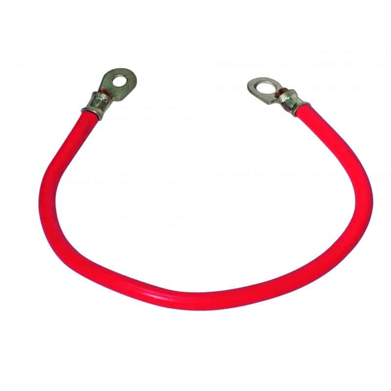 Rotes Batterieanschlusskabel mit Kabelschuhen, Länge 305 mm