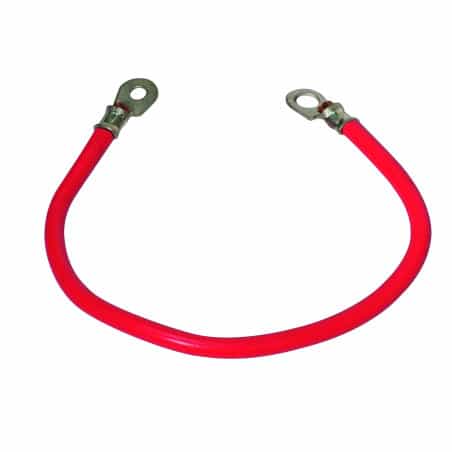 Cable para conexión de batería rojo con terminales de longitud 305 mm - JARDIN AFFAIRES - Cable, resorte, varilla, collar - Jard
