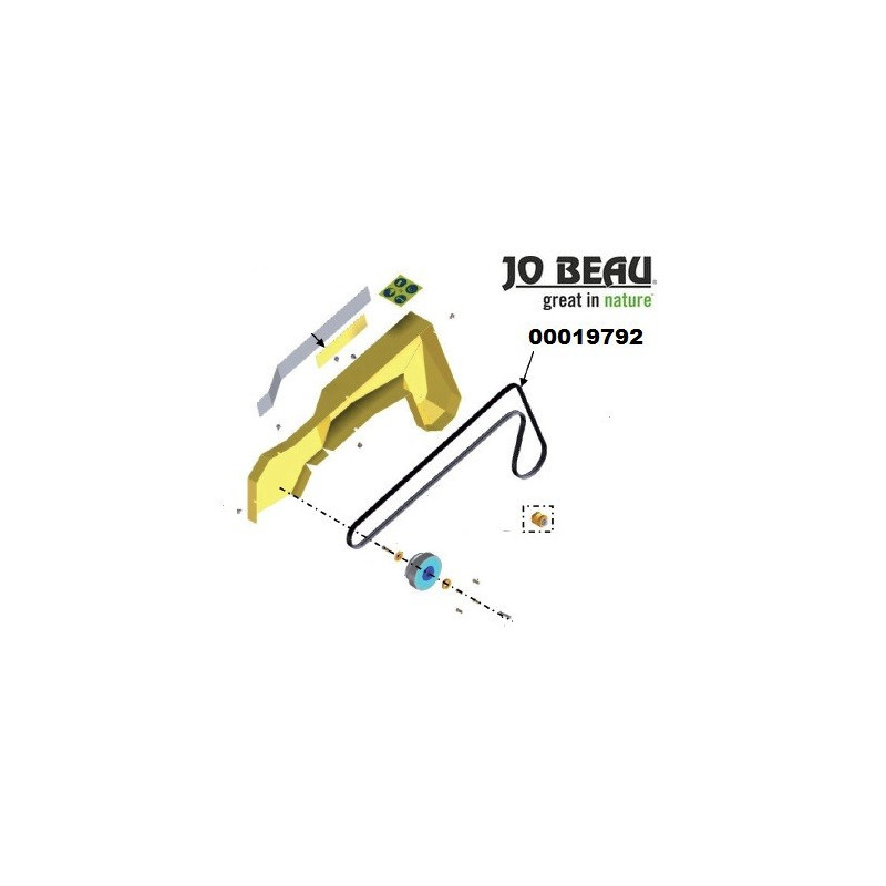 Riem voor stronkenfrees, stobbenfrees B13-80 Jo Beau, 00019792