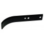 Cuchilla de fresa izquierda para motoazada compatible con HONDA, ISEKI, KUBOTA, MITSUBISHI, Longitud 240mm