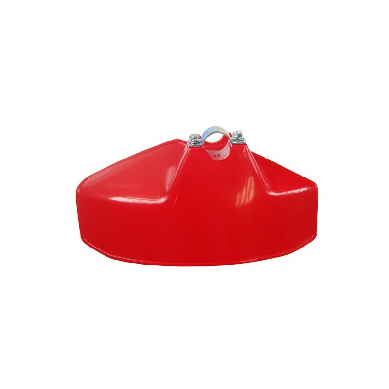 Universal plastic deflector for brush cutters