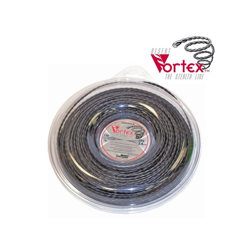 Fio de nylon vortex Ø 2,4 mm para roçadora (carretel)