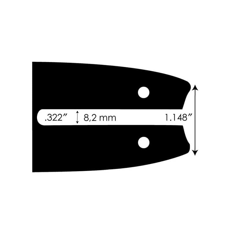 Guide tronçonneuse Oregon 180SDEA041 45cm - épaisseur de maillon - 1.3mm 5400182500599