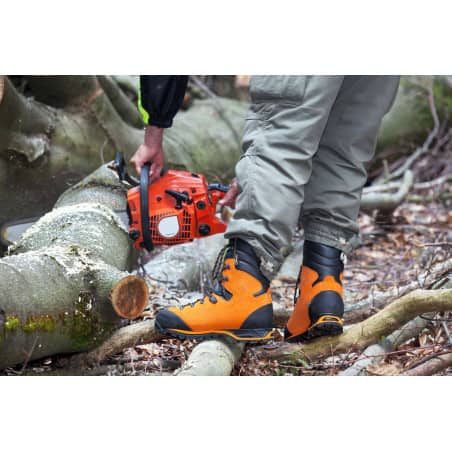 HAIX Chaussure CL2 T43 FOREST ANTICOUPURE ORANGE 60310185 - HAIX - Chaussure de sécurité - Jardin Affaires 