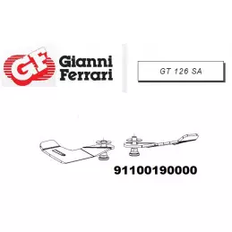 Kit de 2 lames droites Gianni Ferrari / Bieffebi 91100190000 - BIEFFEBI - Lame de tondeuse - Jardin Affaires 