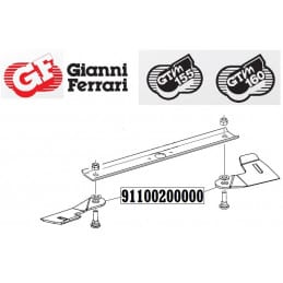 Kit de 2 lames  gauches Gianni Ferrari / Bieffebi 91100200000 - BIEFFEBI - Lame de tondeuse - Jardin Affaires 