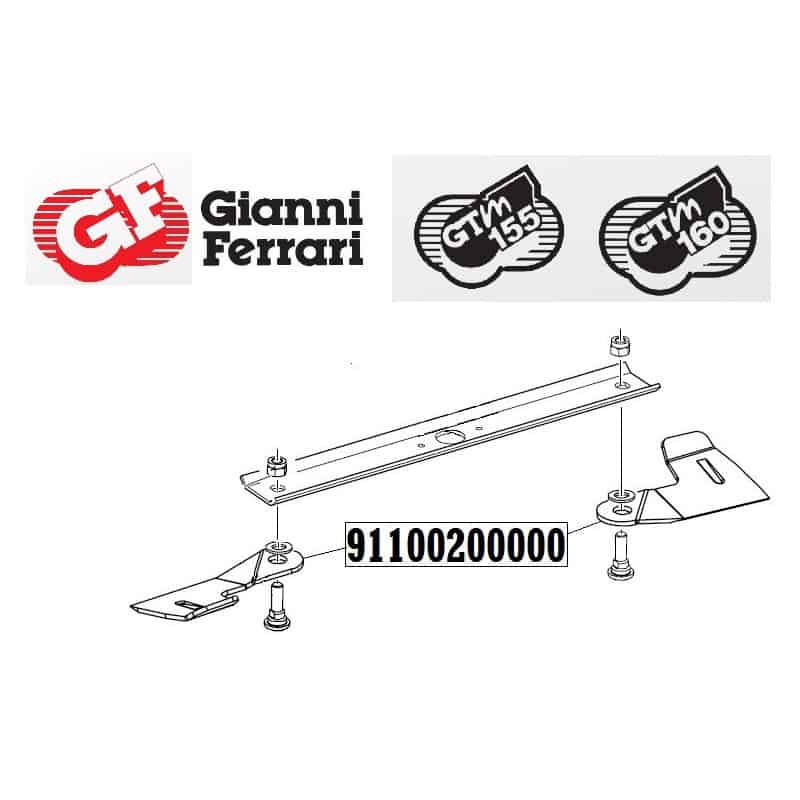 Set van 2 linker messen Gianni Ferrari / Bieffebi 91100200000 Set van 2 linker messen Gianni Ferrari / Bieffebi 91100200000