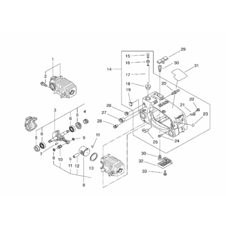 Kit de pistones para motosierras Echo CS 3400 CS3400 10000039230 - JARDIN AFFAIRES - Repuestos y accesorios - Jardinaffaires 