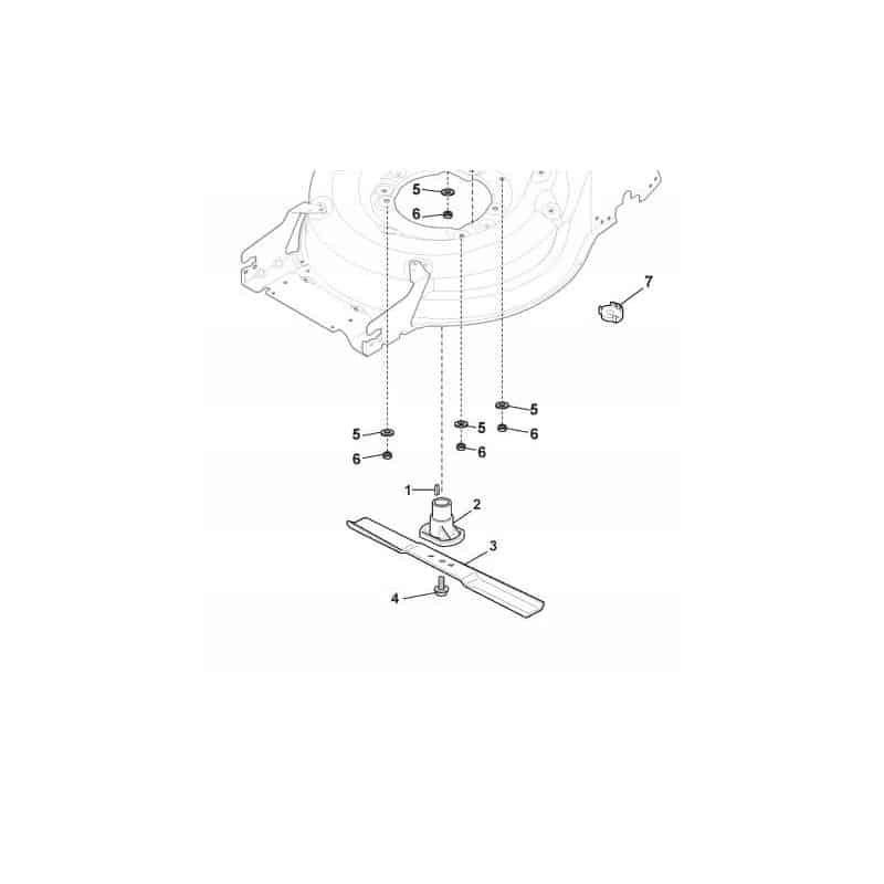 Suporte de lâmina GGP, STIGA, CASTELGARDEN, HONDA, 322463190/0, 3224631900