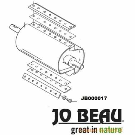 Vis contre lame Jo Beau, M500, 000017, M50020 - JO BEAU - Ecrou et vis de lame - Jardin Affaires
