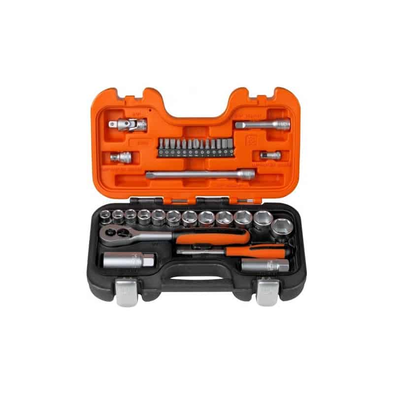 Coffret S330 de douilles 1/4 et 3/8 - 34 pièces BAHCO - BAHCO - Entretenir le jardin - Jardin Affaires 