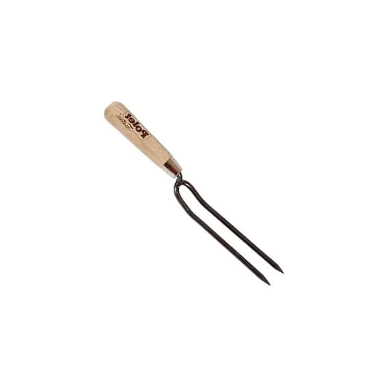 POLET Handmatige onkruidvork 2 tanden Houten steel