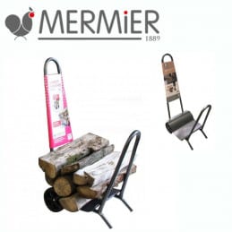 Carrello portalegna su ruote Mermier L.57 x l.35 x H.100 cm - MERMIER - Carrello - Garden Business 