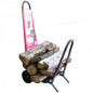 Mermier houtwagen op wielen L.57 x B.35 x H.100 cm Mermier houtwagen op wielen L.57 x B.35 x H.100 cm