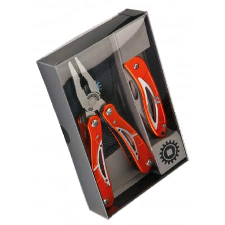 Pince multifonction et son couteau, en acier inoxydable (en coffret) MOB Outillage 6202000000 - MOB MONDELIN - Outillage atelier