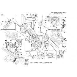 Interrupteur contacteur à clé pour tondeuses Gianni Ferrari /  Bieffebi 00777800222 - BIEFFEBI - Filtre à air - Jardin Affaires 