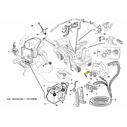 Interrupteur contacteur à clé pour tondeuses Gianni Ferrari /  Bieffebi 00777800222 - BIEFFEBI - Filtre à air - Jardin Affaires 