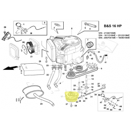Electromagnetic blade clutch Gianni Ferrari / Bieffebi 00777803300 - BIEFFEBI - Blade bearing and accessory - Garden Aff