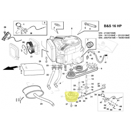 Embrayage de lame électromagnétique Gianni Ferrari / Bieffebi 00777803300 - BIEFFEBI - Palier de lame et accessoire - Jardin Aff