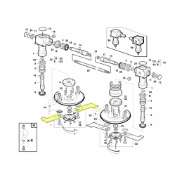 Kit de 2 lames droites Gianni Ferrari / Bieffebi