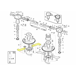 Kit de 2 lames droites Gianni Ferrari / Bieffebi - BIEFFEBI - Lame de tondeuse - Jardin Affaires