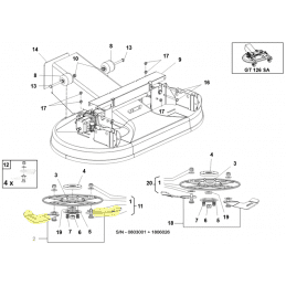 Kit de 2 lâminas retas Gianni Ferrari / Bieffebi 91100190000 - BIEFFEBI - Lâmina cortadora - Garden Business 