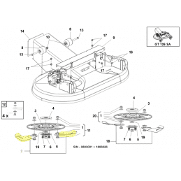 Kit de 2 lames droites Gianni Ferrari / Bieffebi - BIEFFEBI - Lame de tondeuse - Jardin Affaires